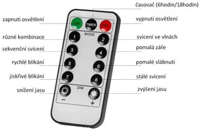 VOLTRONIC Lanț de Crăciun - 50 LED, alb rece