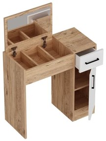 Măsuță de toaletă INCI 108,8x77 cm pin atlantic/alb