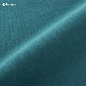 Colțar turcoaz extensibil cu tapițerie din catifea (cu colț pe partea dreaptă/în formă de "U") Sweet Harmony – Miuform