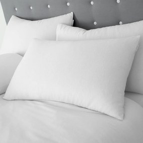 Lenjerie de pat albă din bumbac pentru pat dublu 200x200 cm – Catherine Lansfield