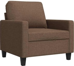 vidaXL Fotoliu canapea, maro, 60 cm, material textil