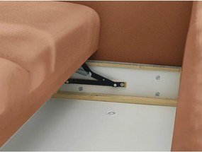 Canapea portocalie extensibilă/cu spațiu de depozitare 265 cm Ezechiel – Bobochic Paris