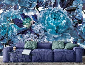 Fototapet - Flori albastre (152,5x104 cm), în 8 de alte dimensiuni noi