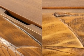 Comoda cu aplicatie exotica pe fronturi SNAKE 120cm natur