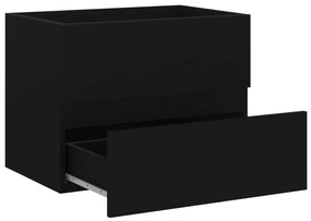 Set mobilier de baie, negru, PAL Negru, 60 x 38.5 x 45 cm, 1