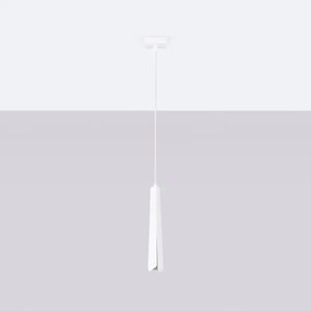 Lustră pe cablu Sollux SL.1397 PRYSM 1xG9/8W/230V alb