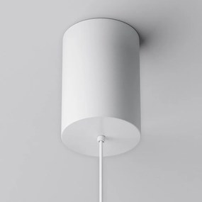 Lustra/Pendul LED iluminat design tehnic Plato D-18,5cm alb