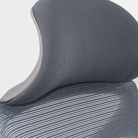 Scaun ergonomic din mesh rabatabil cu tetiera SYYT 9502 gri