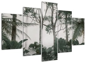 Tablou - Jungla în ceața dimineții (150x105 cm)