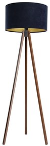 Lampă de podea STANDART 1xE27/60W/230V albastru/wenge