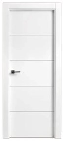 Usa Interior din MDF Novo Doors ND15 LUX PREMIUM, Cadru din Lemn Masiv, KIT COMPLET, Toc Reglabil de 10 CM INCLUS, Plinta pe Ambele Parti (Culoare: