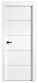 Usa Interior din MDF Novo Doors ND15 LUX PREMIUM, Cadru din Lemn Masiv, KIT COMPLET, Toc Reglabil de 10 CM INCLUS, Plinta pe Ambele Parti (Culoare: