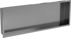 Mexen X-Wall-R raft încastrat cu flanșă 90 x 30 cm, gri pistol periat - 19E0903010