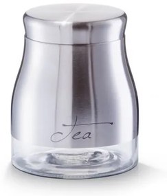 Recipient pentru ceai din sticla si inox Tea, Silver 900 ml, Ø 11,5xH14 cm