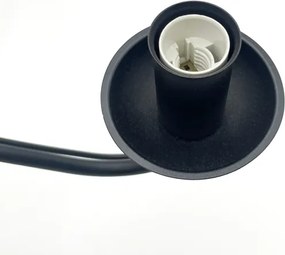 Candelabru pe lanț ANTON 5xE14/15W/230V negru