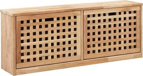vidaXL Bancă depozitare pantofi, 94x20x38 cm, lemn masiv de nuc