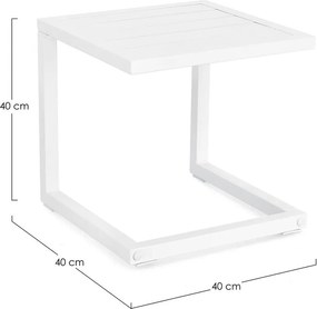 Măsuță de grădină din aluminiu 40x40 cm Hilde – Bizzotto