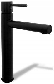 Baterie pentru lavoar TESS, 31,5 cm, neagră - REA-B0229