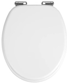 WENKO 22885100-WC Capac WC URBIO 36x42,5 cm alb/argintiu