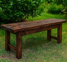 Banca gradina Floria, din lemn natur, 100 cm