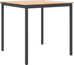 vidaXL Masă de bar natural 110 x 110 x 105 cm Lemn de pin masiv