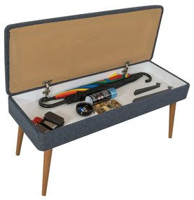 Mobilier pentru hol Maluxe Palm (Stejar sonoma + Albastru închis). 1089059