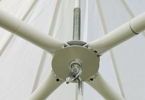 Cort de grădină - alb, 4 x 4 m