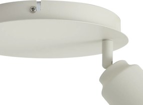 Spot încastrat modern bej cu 2 lumini IP44 - Ducha