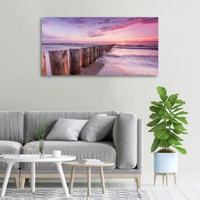 Imprimare tablou canvas Zăgaz din lemn