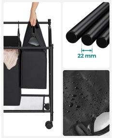 Coș pentru rufe LINA, negru