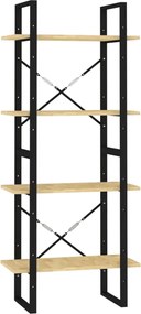 vidaXL Bibliotecă cu 4 rafturi, 60x30x140 cm, lemn masiv de pin