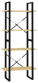 806442 vidaXL Bibliotecă cu 4 rafturi, 60x30x140 cm, lemn masiv de pin
