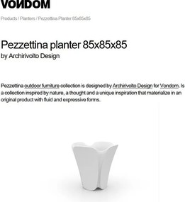Ghiveci flori / Jardiniera plante de exterior / interior design modern premium PEZZETTINA PLANTER 85x85x85 56008R Vondom