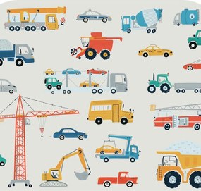 Pat pentru copii 140 x 70 cm cu motiv de camion