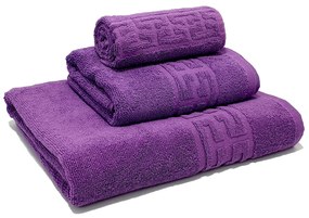 Set 3 prosoape de baie 70x130 cm, 50x90 cm, 30x50 cm, bumbac