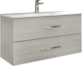 Set lemn masiv gri Mobilier Baie Suspendat Connor texturat 80 cm