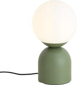 Hotel chique tafellamp groen met opaal glas - Pallon Trend