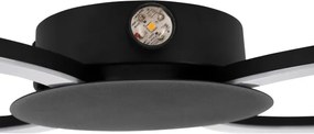 Eglo 902124 - Aplică de perete VENTICELLO, LED/20W/230V + LED/0,91W, neagră