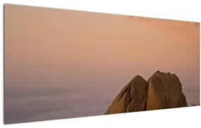 Tablou cuu apus de soare în stânci (120x50 cm)