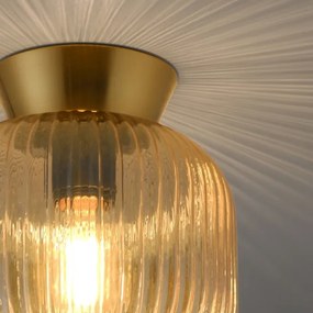 Schöner Wohnen Plafonieră NAMI 13574-27, 1x E27/25W/230V, Ø 20 cm, auriu/bej