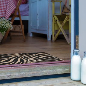 Covoraș de intrare din fibre de nucă de cocos 40x60 cm Zebra – Artsy Doormats