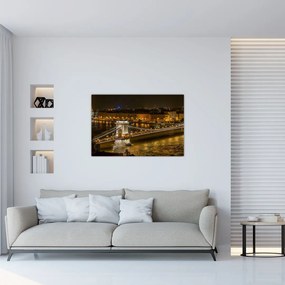 Tablou orașului nocturn (90x60 cm)
