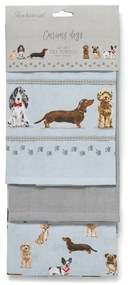 Set 3 prosoape de bucătărie Cooksmart ® Curious Dogs