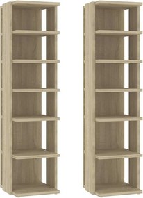 vidaXL Pantofare, 2 buc., stejar sonoma, 27,5x27x102 cm