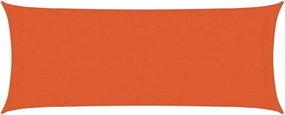 vidaXL Pânză parasolar, portocaliu, 2x5 m, HDPE, 160 g/m²