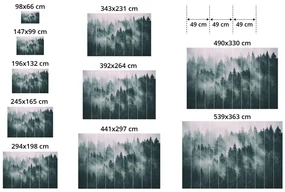 Tapet autoadeziv pictură grafică în alb-negru