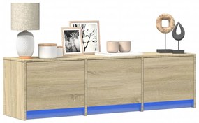 vidaXL Dulap TV, stejar sonoma, 140x34x40 cm, lemn compozit