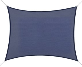 Outsunny Cort de umbra rectangular 6 x 4 m polietilena cu densitate mare Protectie UV Cu geanta de depozitare albastru | Aosom Romania