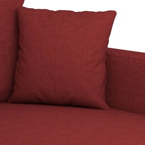 Canapea cu 2 locuri, rosu vin, 140 cm, material textil Bordo, 158 x 77 x 80 cm