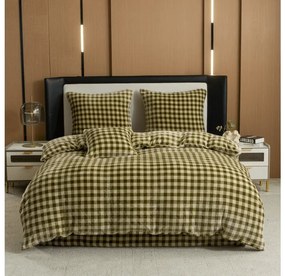 Lenjerie cocolino KELVIO verde Dimensiune lenjerie de pat: 70 x 90 cm | 140 x 200 cm